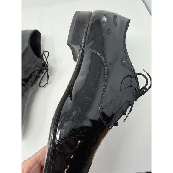 FLORSHEIM Men\'s Plain Toe Patent Leather Oxford Dress Lace up Shoes 10D main image 10
